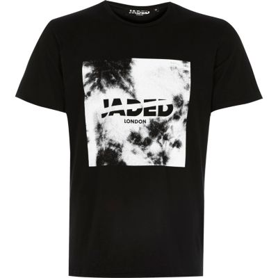 Black Jaded cloud print t-shirt